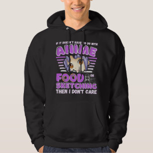 Funny Anime Sketching zeichnend Food-Liebhaber Ani Hoodie