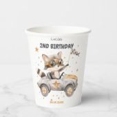 Funny Animes Race Cars 2. Geburtstag Pappbecher (Vorderseite)