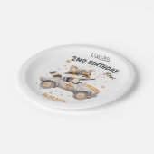 Funny Animes Race Cars 2. Geburtstag Pappteller (Schrägansicht)