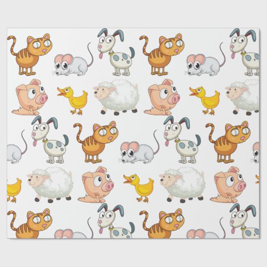 Funny Animes Wrapping Paper Geschenkpapier (Flach)