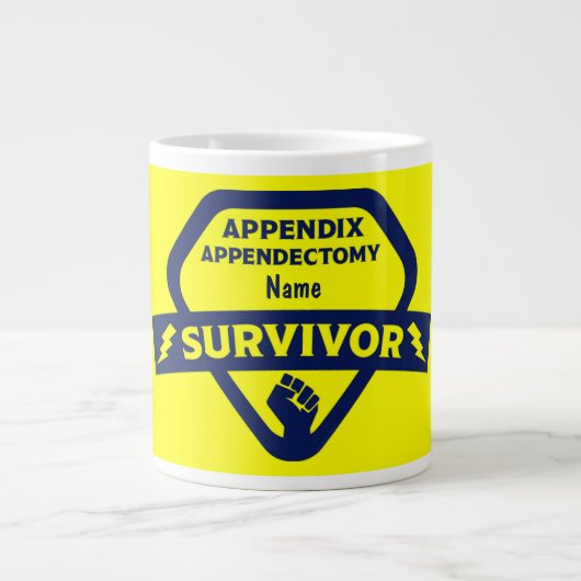 Funny Anlage Removal Operation Appendectomie Jumbo-Tasse (Vorderseite)