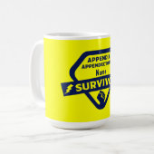 Funny Anlage Removal Operation Appendectomie Kaffeetasse (Vorderseite Links)