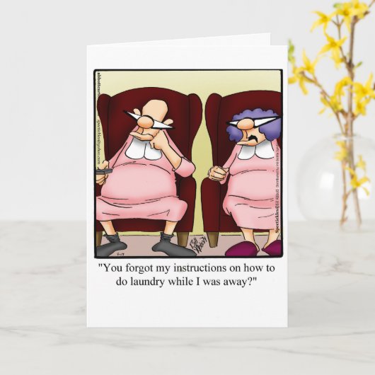 Funny Anniversary Card für sie Karte (Gelbe Blume)