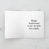 Funny Anniversary Card für sie Karte (Innenseite)