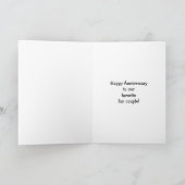 Funny Anniversary Greeting Card For Them Karte (Innenseite)