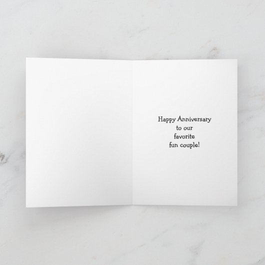 Funny Anniversary Greeting Card For Them Karte (Innenseite)