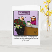 Funny Anniversary Grußkarte Karte (Gelbe Blume)