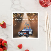 Funny Anniversary Party bis die Polizisten auftauc Serviette (Beispiel)