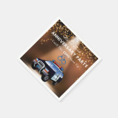 Funny Anniversary Party bis die Polizisten auftauc Serviette (Ecke)