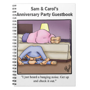 Funny Anniversary Partys Guestbook Notizblock