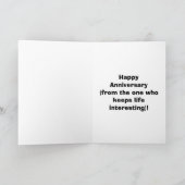 Funny Annivesary Card für ihn Karte (Innenseite)