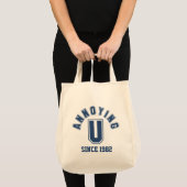 Funny Annoying You Bag, blau Tragetasche (Vorderseite (Produkt))