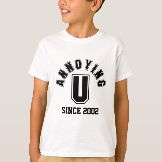 Funny Annoying You Boy T-Shirt, Black T-Shirt (Vorderseite)