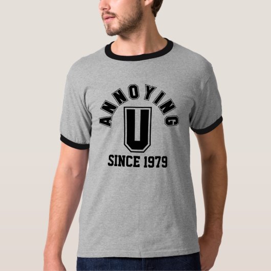 Funny Annoying You Men's T-Shirt, Black T-Shirt (Vorderseite)