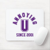 Funny Annoying You Mousepad, Lila Mousepad (Mit Mouse)