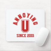 Funny Annoying You Mousepad, Red Mousepad (Mit Mouse)