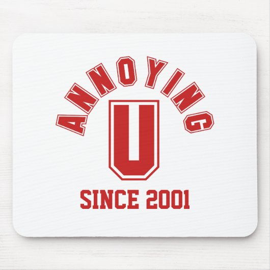 Funny Annoying You Mousepad, Red Mousepad (Vorne)
