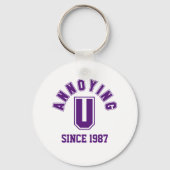 Funny Annoying You Schlüsselanhänger, Lila Schlüsselanhänger (Vorderseite)