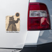 Funny Annual Solar Eclipse Cat 2. Oktober 2024 Aufkleber