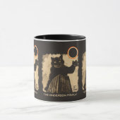 Funny Annual Solar Eclipse Cat 2. Oktober 2024 Tasse (Zentrum)