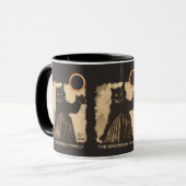 Funny Annual Solar Eclipse Cat 2. Oktober 2024 Tasse (Vorderseite Links)