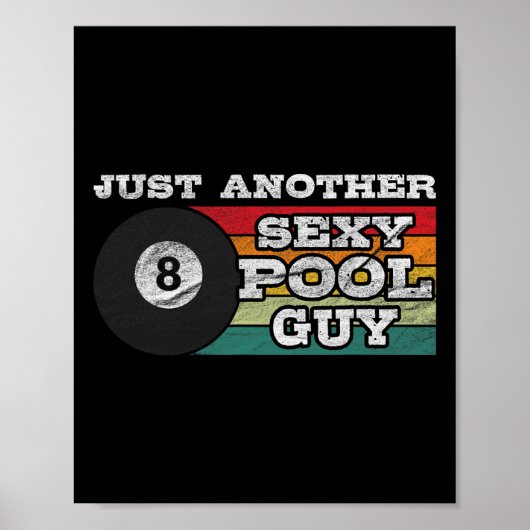 Funny Another Y Billiard Man Poster (Vorne)