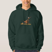 Funny Anteater Cartoon Quirky Running Animal Hoodie (Vorderseite)