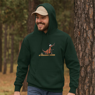 Funny Anteater Cartoon Quirky Running Animal Hoodie