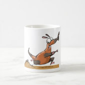 Funny Anteater Cartoon Quirky Running Animal Kaffeetasse (Mittel)