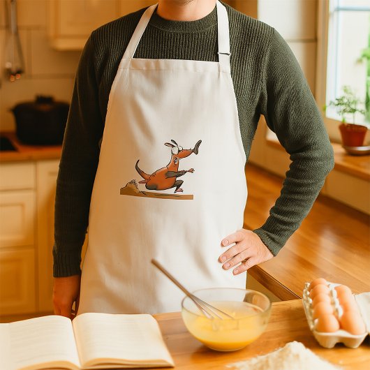 Funny Anteater Cartoon Quirky Running Animal Schürze