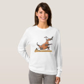 Funny Anteater Cartoon Quirky Running Animal T-Shirt (Vorne ganz)