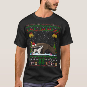 Funny Anteater Xmas Weihnachtsmannmütze Ugly Antea T-Shirt