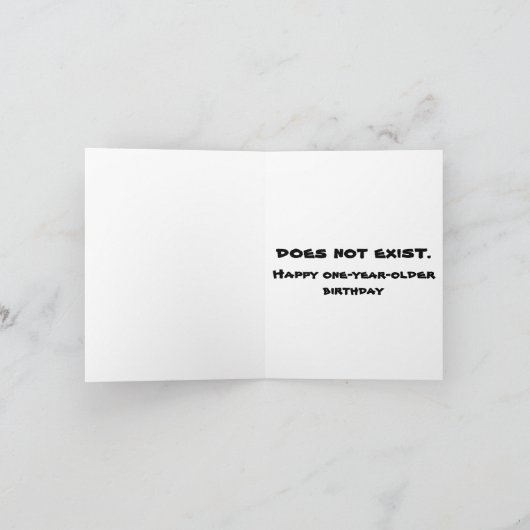 Funny Anti Aging Happy Birthday Phone App Karte (Innenseite)