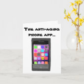 Funny Anti Aging Happy Birthday Phone App Karte (Gelbe Blume)