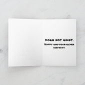 Funny Anti Aging Happy Birthday Phone App Karte (Innenseite)