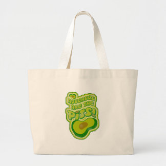 Funny Anti Avocado Slogan Design Jumbo Stoffbeutel