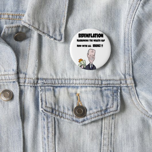 Funny Anti Biden Bidenflation Inflation Button (Beispiel)