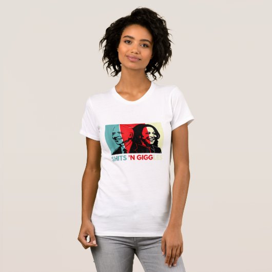 Funny Anti Biden Harris Shits'n Giggles Political T-Shirt (Vorne ganz)