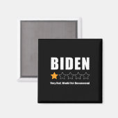 Funny Anti Biden Pro Trump 1 Sterne Wahlgang Magnet (Vorderseite/Rückseite)