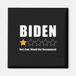 Funny Anti Biden Pro Trump 1 Sterne Wahlgang Magnet