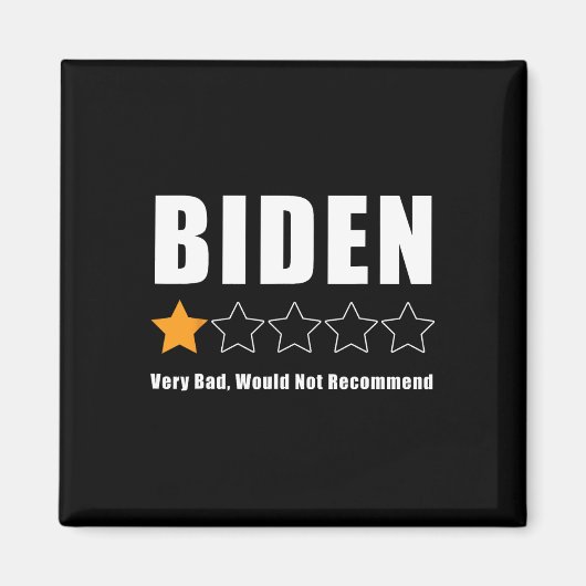 Funny Anti Biden Pro Trump 1 Sterne Wahlgang Magnet (Vorne)