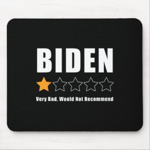 Funny Anti Biden Pro Trump 1 Sterne Wahlgang Mousepad