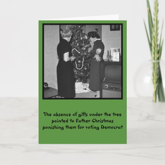 Funny anti-Democrats Weihnachten (Vorderseite)