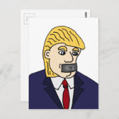 Funny Anti Donald Trump Politischer Cartoon Postkarte (Vorne/Hinten)