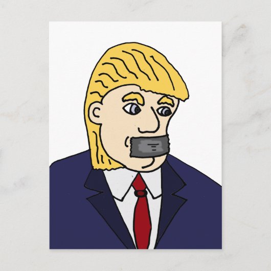 Funny Anti Donald Trump Politischer Cartoon Postkarte (Vorderseite)