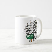 Funny Anti Geweckt Sheep Kaffeetasse (VorderseiteRechts)