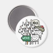 Funny Anti Geweckt Sheep Magnet (Vorderseite/Rückseite)