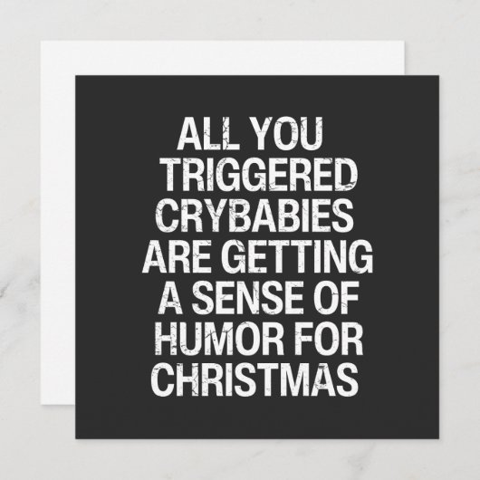 Funny Anti Geweckt Weihnachten (Vorne/Hinten)