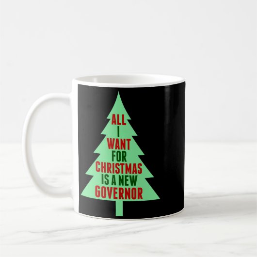 Funny Anti Governor Litical Christmas Humor Kaffeetasse (Links)