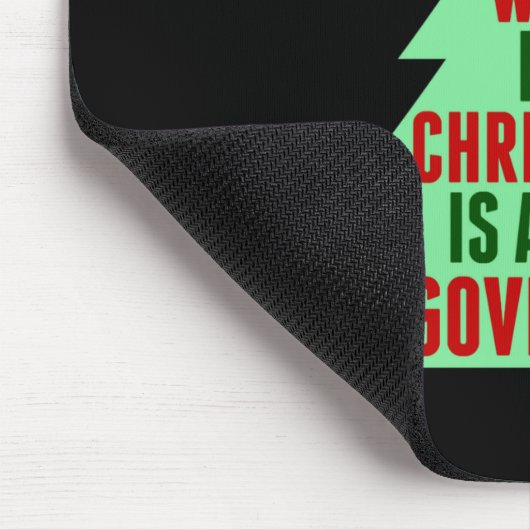 Funny Anti Governor Litical Christmas Humor Mousepad (Ecke)